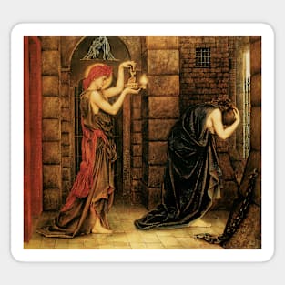 Hope in a Prison of Despair by Evelyn De Morgan Sticker